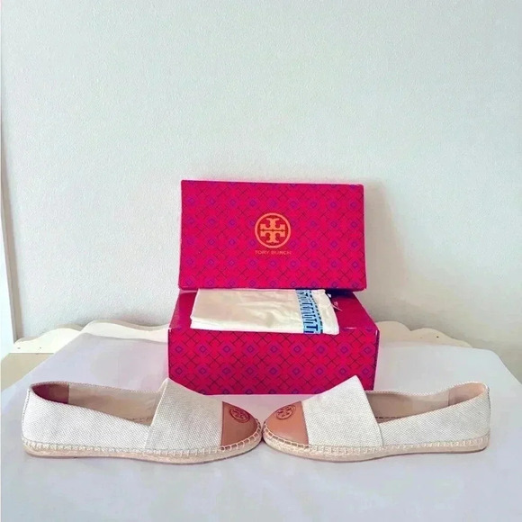 NWB Tory Burch Ambra Colorblock Espadrille Flats Size 11 - Picture 6 of 9